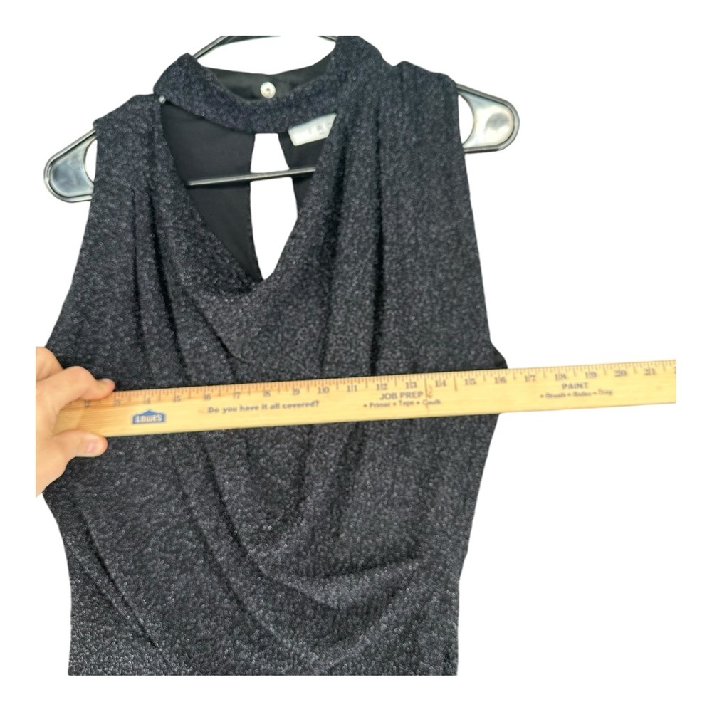 IRO Paris 36 Black Foa Sparkly Cutout Blouse High Neck Party Cocktail Sexy - Picture 13 of 15